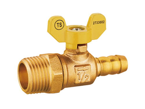 Brass valve with straight mouth