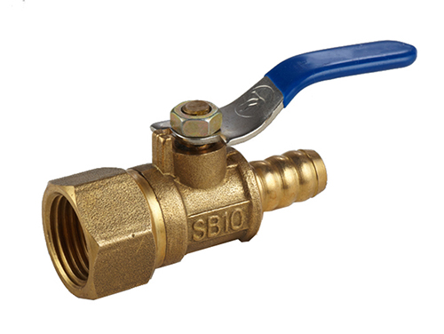 Brass valve with straight mouth