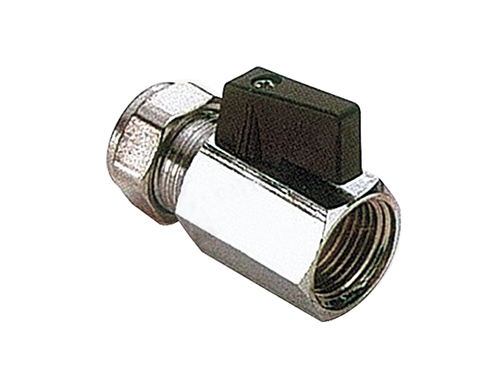 Mini ball valve black short handle,F/M