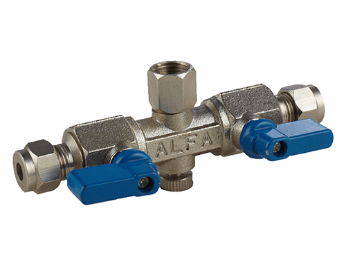 Double ball valve